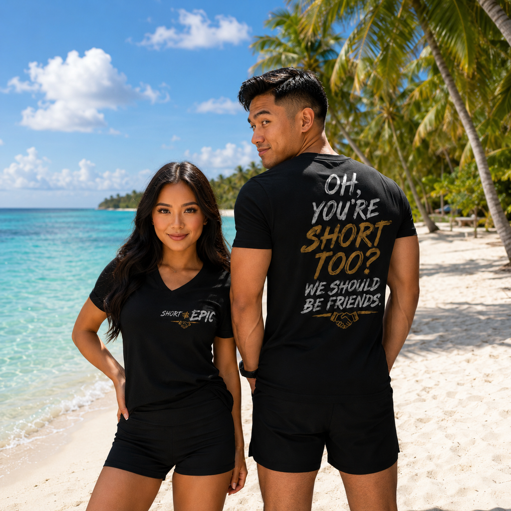 Oh, You're Short Too? We Should Be Friends | Short & EPIC V-Neck Tee