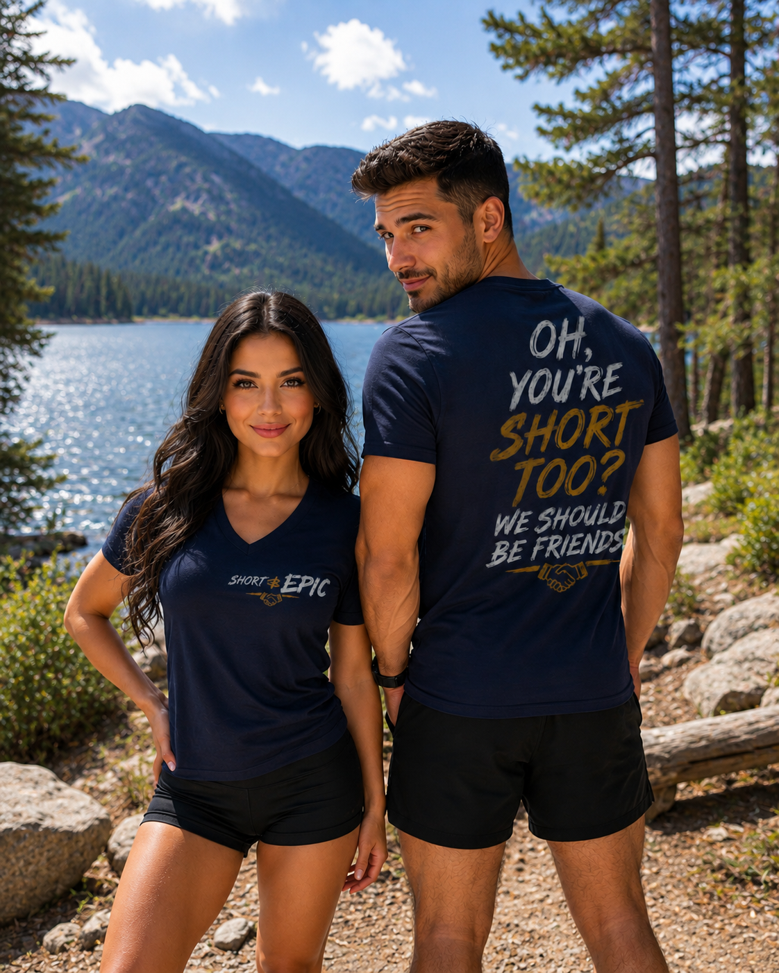 Oh, You're Short Too? We Should Be Friends | Short & EPIC V-Neck Tee