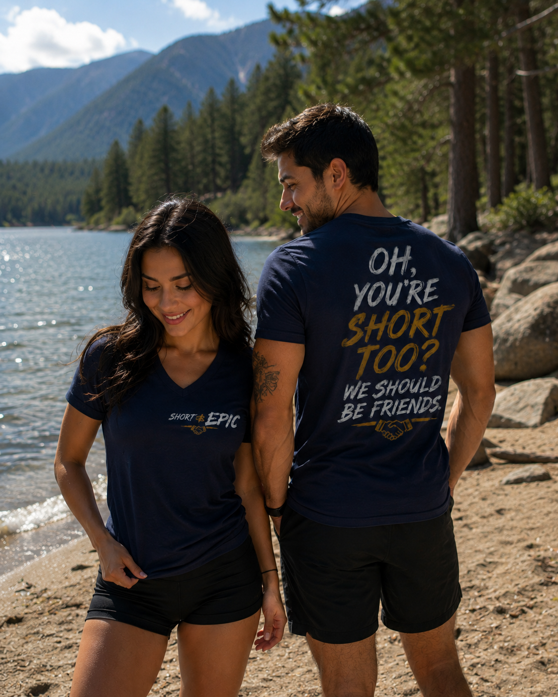 Oh, You're Short Too? We Should Be Friends | Short & EPIC V-Neck Tee