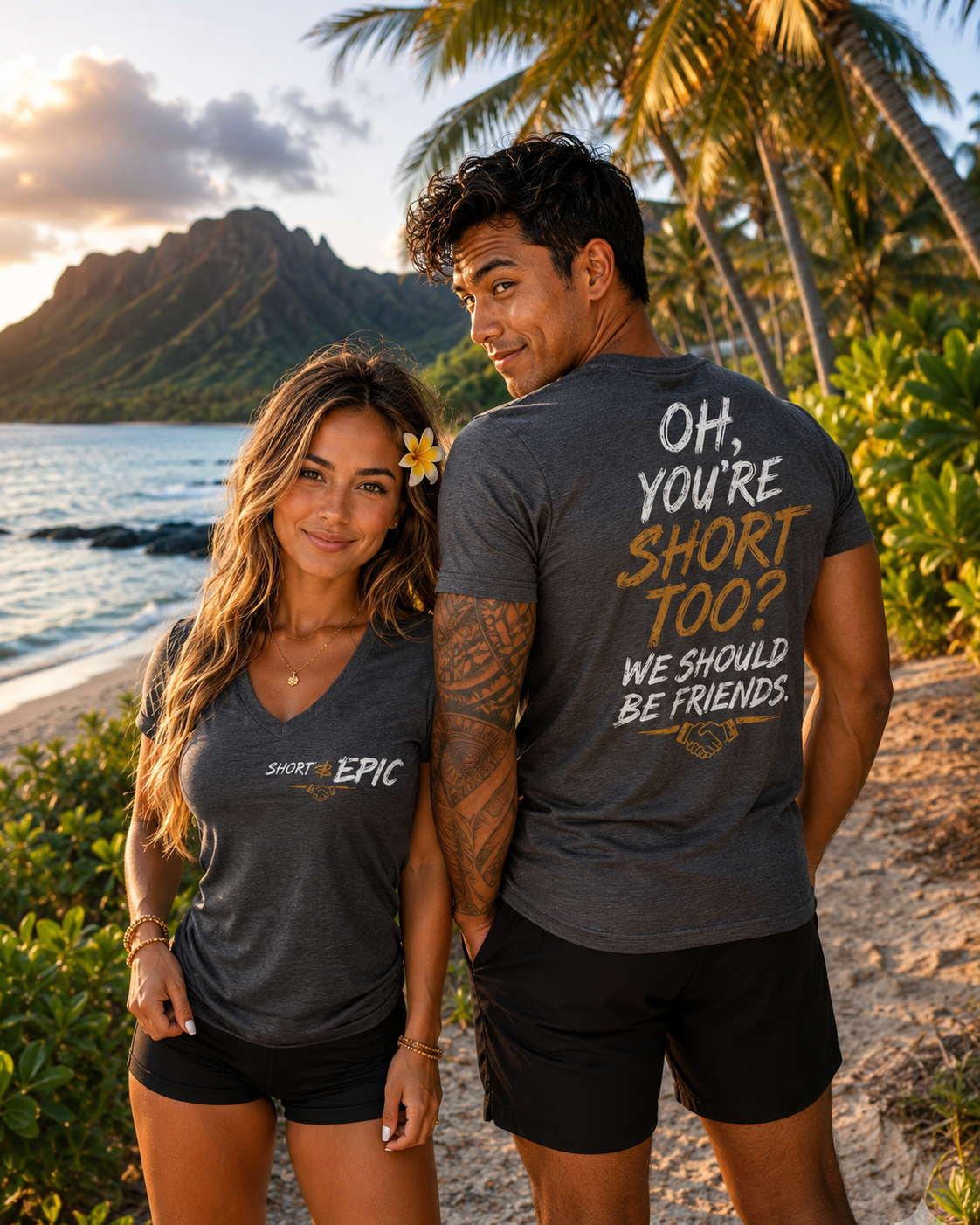 Oh, You're Short Too? We Should Be Friends | Short & EPIC V-Neck Tee