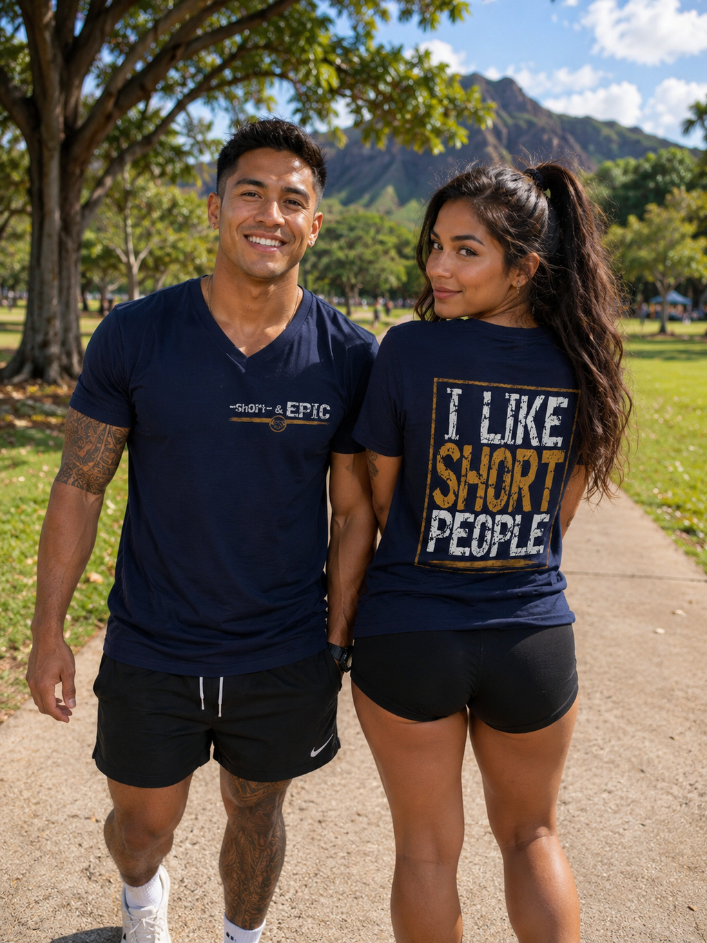I Like Short People – Short & EPIC Unisex V-Neck T-Shirt | Funny Short People Shirt