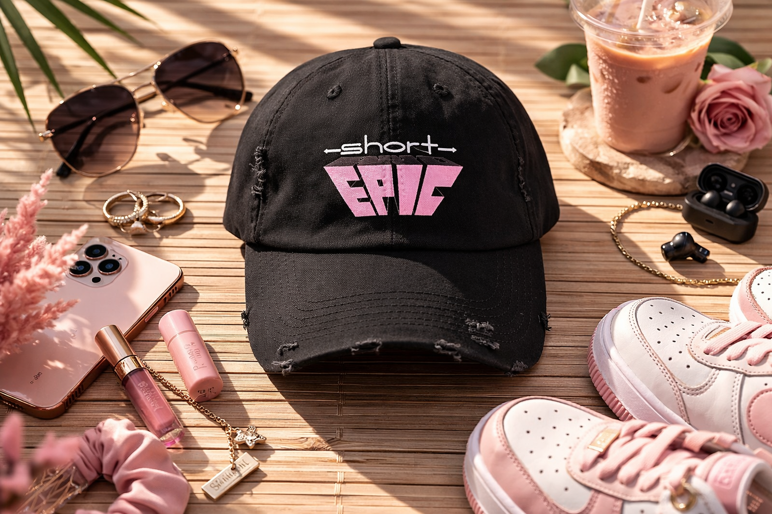 Short & EPIC – Women’s Edition Distressed Hat