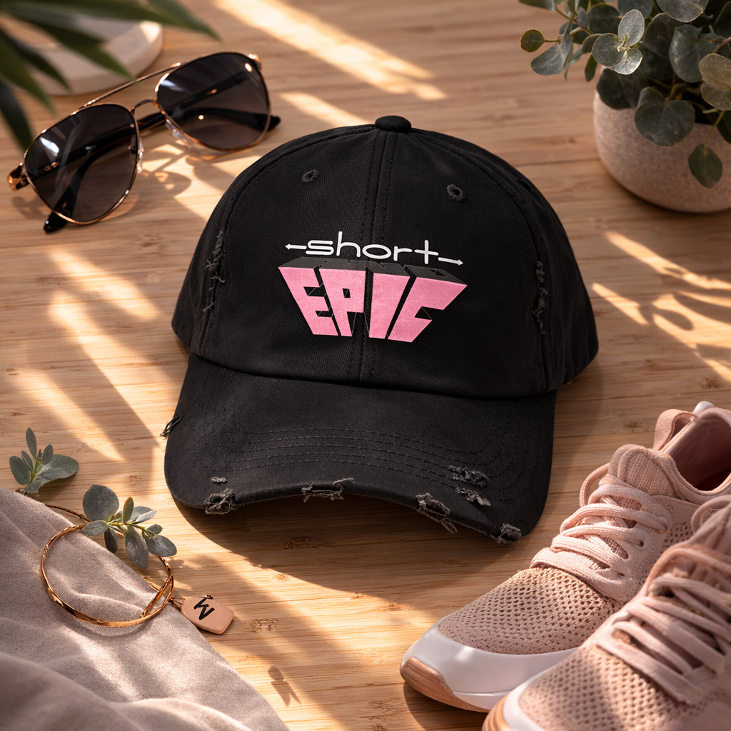 Short & EPIC – Women’s Edition Distressed Hat