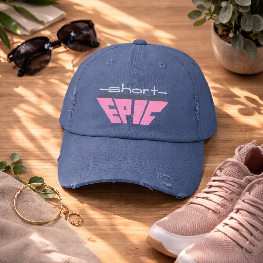 Short & EPIC – Women’s Edition Distressed Hat