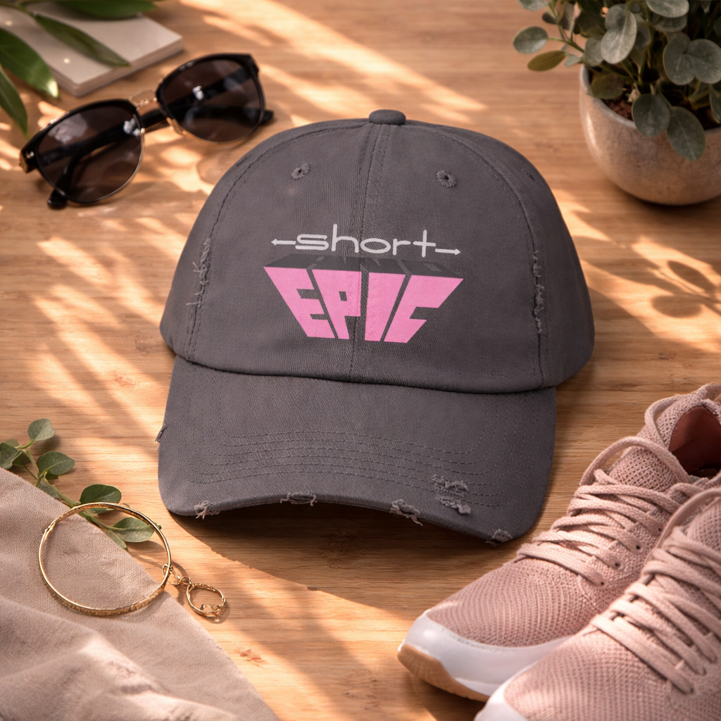Short & EPIC – Women’s Edition Distressed Hat