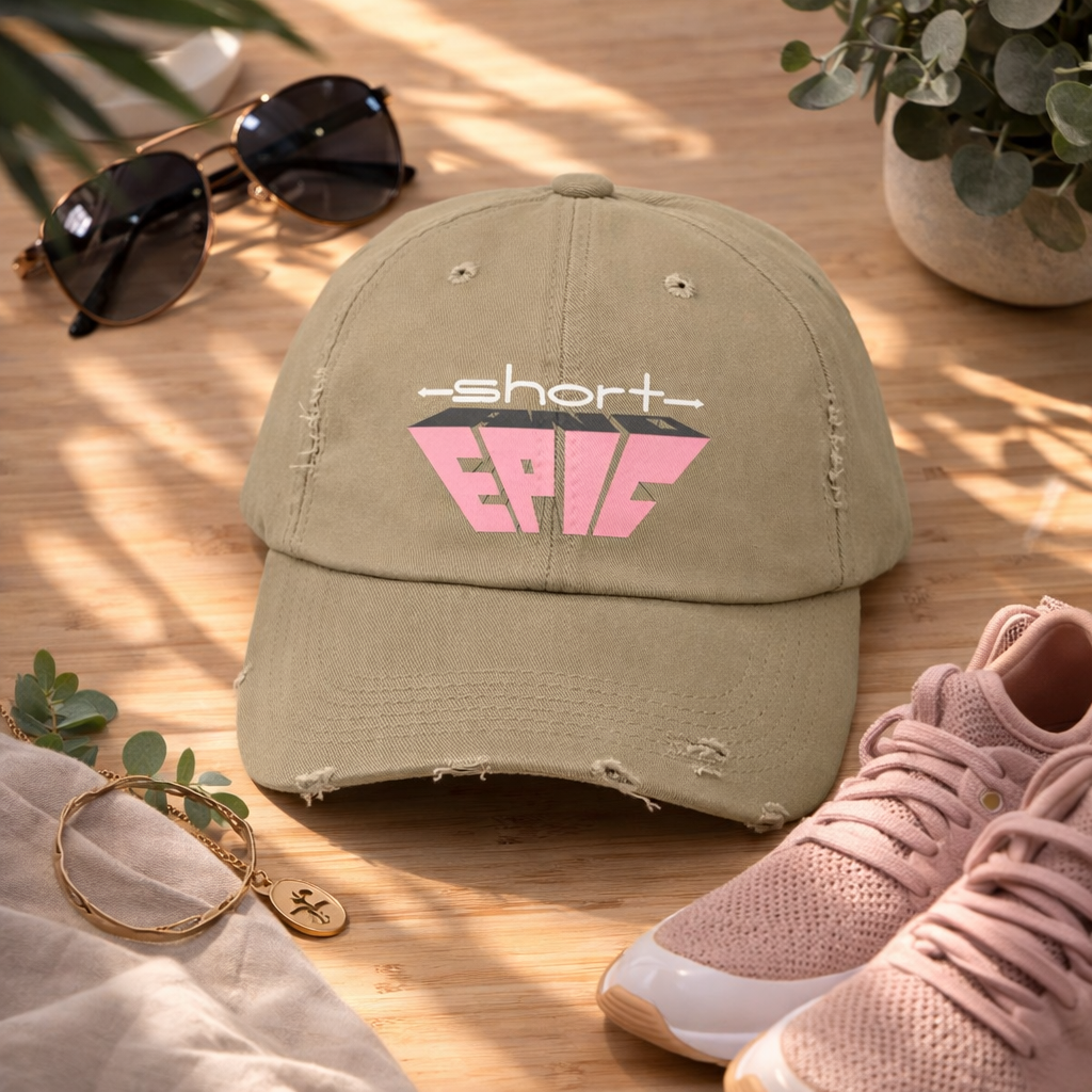 Short & EPIC – Women’s Edition Distressed Hat
