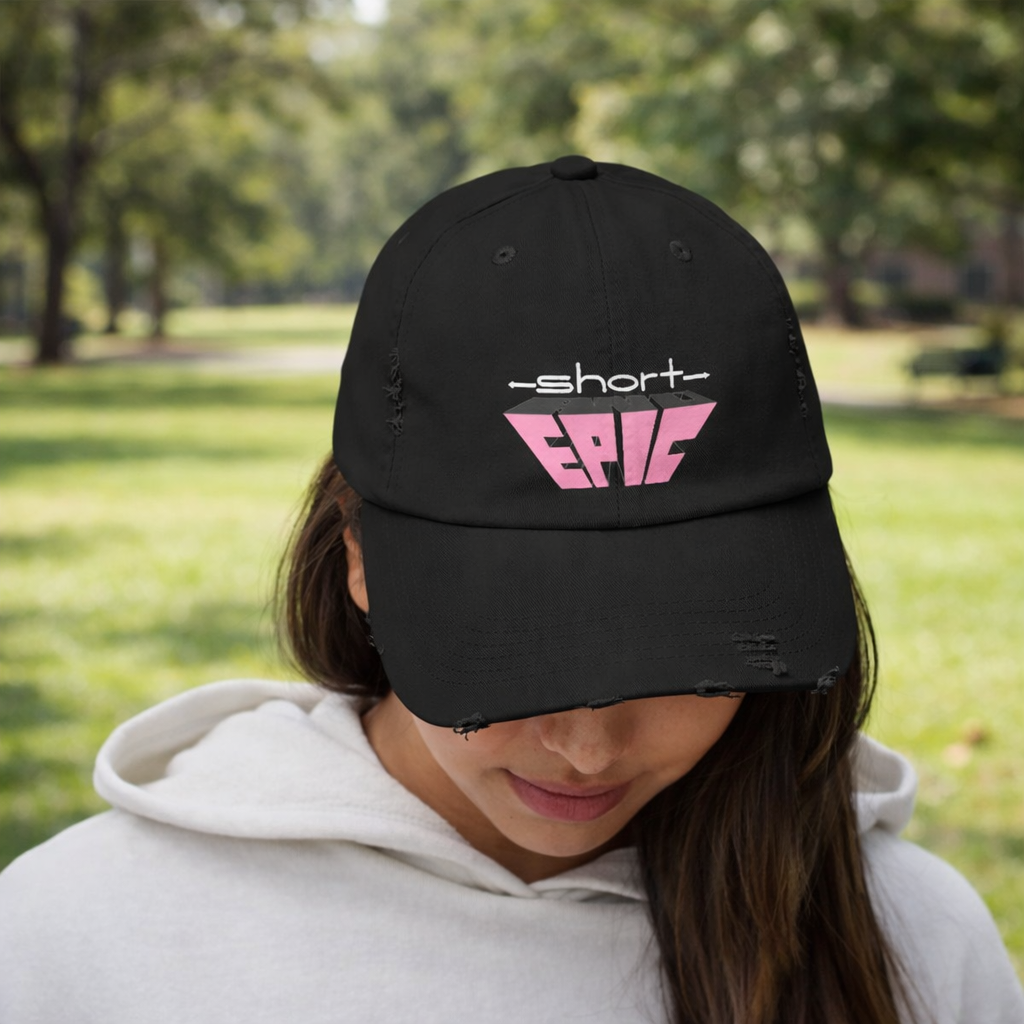 Short & EPIC – Women’s Edition Distressed Hat