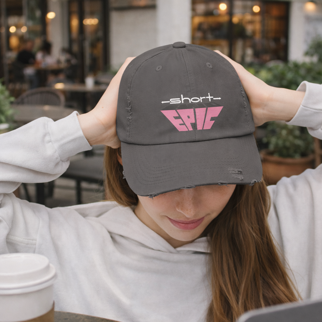 Short & EPIC – Women’s Edition Distressed Hat